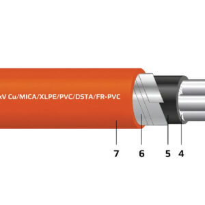 Cáp điện 2, 3, 4 lõi chống cháy có giáp bảo vệ (cáp ngầm) 0.6/1 kV - Cu/Mica/XLPE/FR-PVC/DSTA/FR-PVC