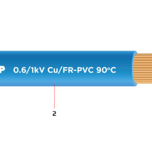 Dây điện 1 lõi bọc cách điện PVC chậm cháy 0.6/1 kV - Cu/PVC-FR