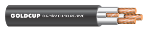 Cáp điện 4 lõi với lõi trung tính nhỏ hơn không có giáp bảo vệ 0.6/1 kV - Cu/XLPE/PVC