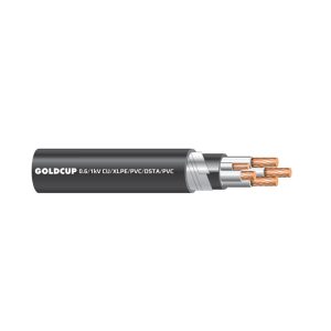 Cáp điện 5 lõi với lõi tiếp địa nhỏ hơn có giáp bảo vệ (cáp ngầm) 0.6/1 kV - Cu/XLPE/PVC/DSTA/PVC