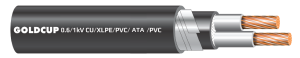 Cáp điện kế 2 lõi (cáp muyle) 0.6/1 kV - Cu/XLPE/PVC/ATA/PVC