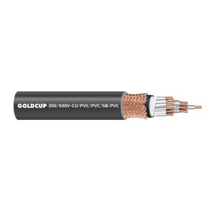 Cáp điều khiển ruột mềm có màn chắn 300/500V - Cu/PVC/PVC/SB/PVC