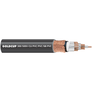 300/500V Control Cable, Flexible Core, with Shield - Cu/PVC/PVC/SB/PVC