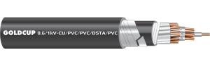 Cáp điều khiển có giáp bảo vệ (cáp ngầm) 0.6/1kV - Cu/PVC/PVC/DSTA/PVC
