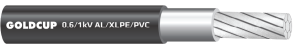 Cáp điện 1 lõi ruột nhôm không có giáp bảo vệ 0.6/1 kV - AL/XLPE/PVC