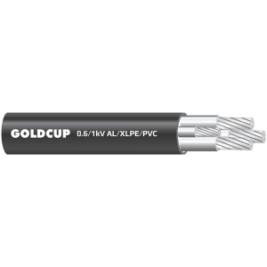 Cáp điện 4 lõi ruột nhôm với lõi trung tính nhỏ hơn không có giáp bảo vệ 0.6/1 kV - AL/XLPE/PVC