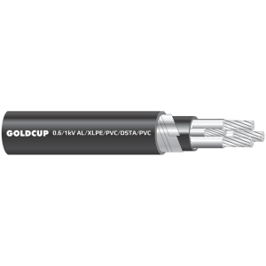 Cáp điện 4 lõi ruột nhôm với lõi trung tính nhỏ hơn có giáp bảo vệ (cáp ngầm) 0.6/1 kV - AL/XLPE/PVC/DSTA/PVC