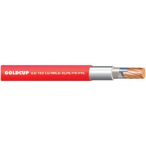 0.6/1 kV Single-Core Fire-Resistant Unarmoured Cable – Cu/Mica/XLPE/FR-PVC