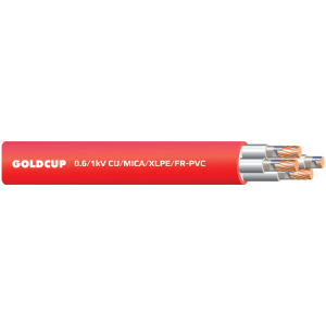 0.6/1 kV 2-, 3-, 4-Core Unarmoured Fire-Resistant Cable – Cu/Mica/XLPE/FR-PVC